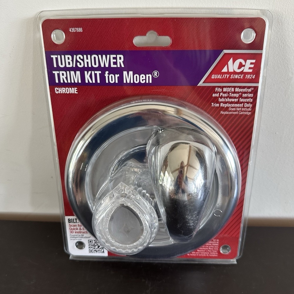 ACE Tub / Shower Trim Kit For Moen   Chrome   #4367686